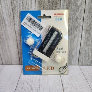 Rainbow LED Bicycle Spoke Lights Battery Powered - NEW